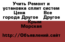  Учить Ремонт и установка сплит систем › Цена ­ 1 000 - Все города Другое » Другое   . Крым,Морская